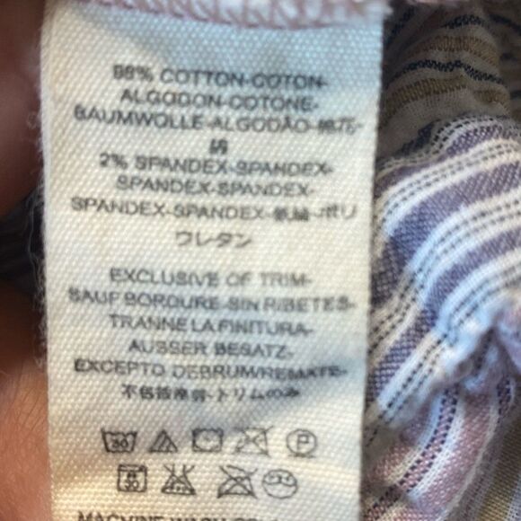 Free People Striped Button Down High Tide  Top (L) - Picture 12 of 12